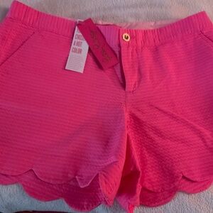 Lilly Pulitzer Aura Pink Buttercup Shorts100% Cotton Brand New with Tags Size 10